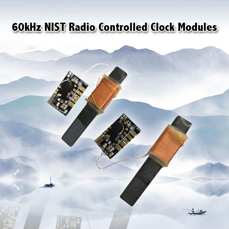 LS WWVB 60kHz NIST Radio Controlled Clock, 30dB High Gain Atomic Clock Receiver IC, 100mm Antenna 1 (DZ-050 RCC)