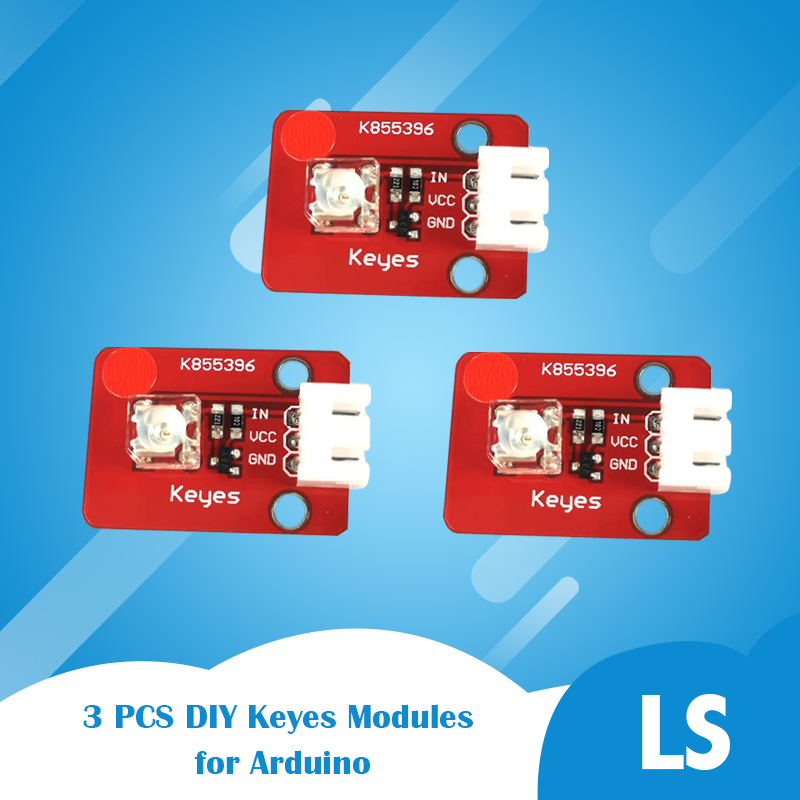 LS 3 PCS DIY Keyes Modules for Arduino (KY0038)
