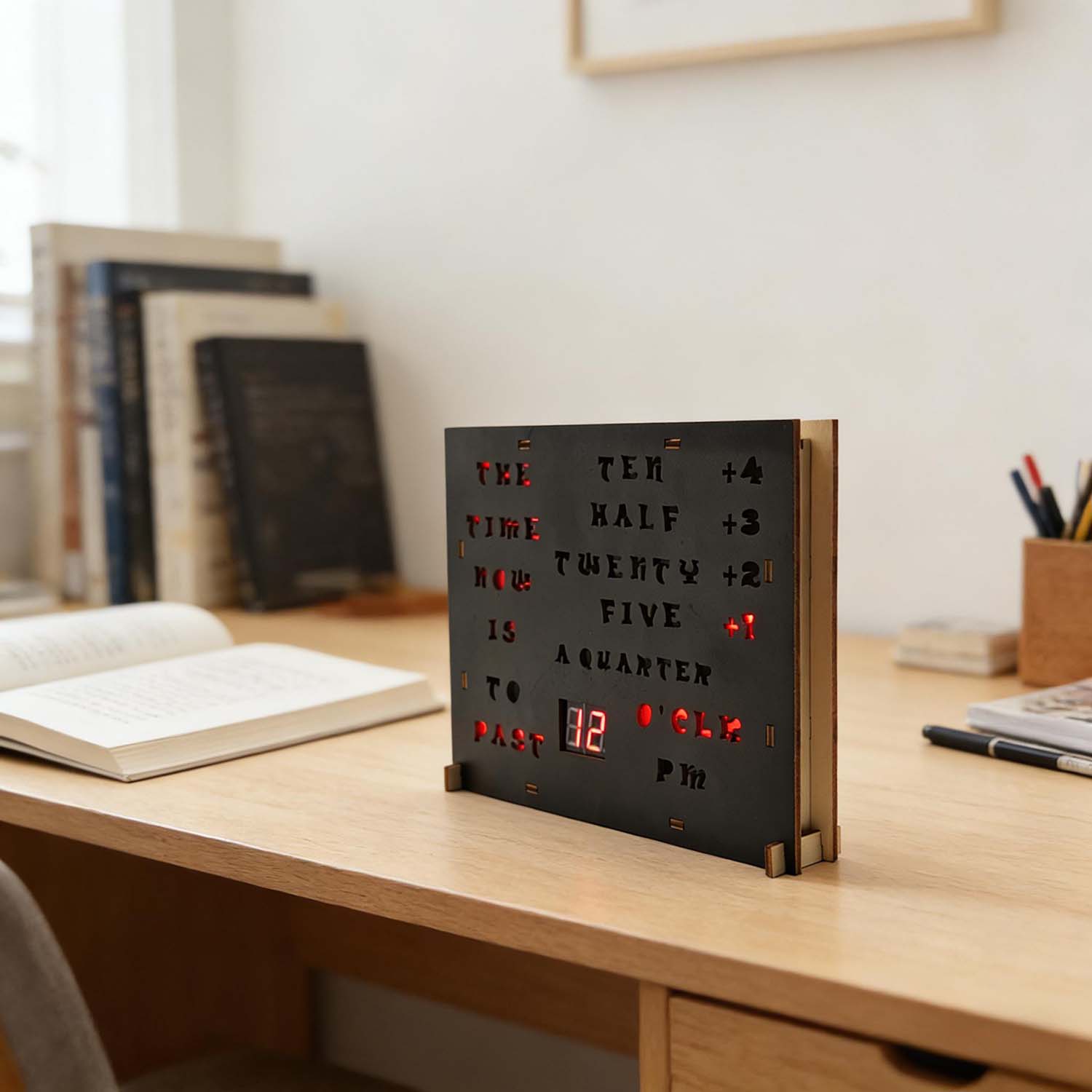DIY Assembly Clock Kit – USB Powered with 3V Battery Backup, 2-Key Setting, 12/24-Hour Mode Selectable (ALCK820C) - 图片 0